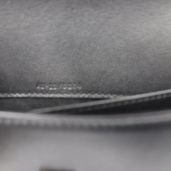 NWT Salvatore Ferragamo Gancini Clip Black Leather Studded Mini Bag Clutch - Picture 6 of 10